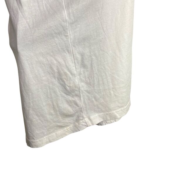 AG Adriano Goldschmied Tank Top Women Small White Graphic Tee Punk Rocker Casual - Picture 9 of 12